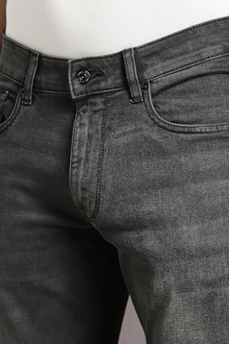 Image of Louis Philippe Men's Smart Fit Stretch Fabric for Comfort Premium Wash Aesthetic Authentic Twill and Durable Jeans