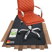 COSYLAND Bodenschutzmatte Bürostuhl 90×120cm – Schreibtischstuhl Unterlage – Bürostuhl Unterlage – Stuhlunterlage – Bodenschutzmatte Teppich – Fußbodenschutz Matte – Bürostuhlunterlage (Dunkelgrau)