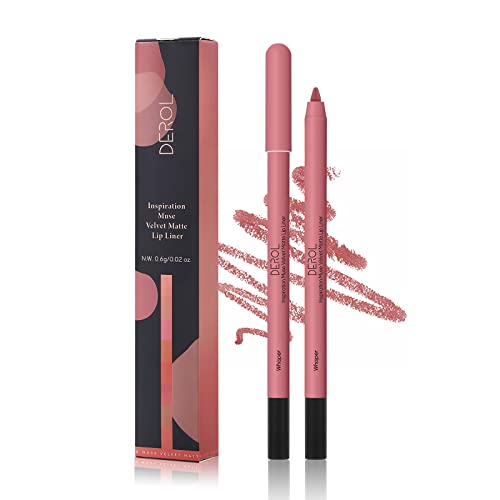 Kissio Lip Liner,Creamy Lip Liner Pencil,Long Lasting Lip Liner With Sharpener,Matte Finish,Smooth And Soft,Non-Dry,Easy To Use,Cruelty Free,0.02 Oz(03#Whisper) #TOP18