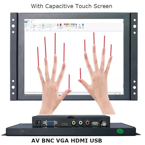 Image of 1pc 10 Inch 4:3 Industrial Open Frame Touch Screen Monitor 1027x768 Resolution Supports Resistive /Capacitive Touch(Capacitive Touch)
