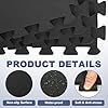 GOOFCXO 85 Inch Hot Tub Mat & Pad for Inflatable Tubs, 1/2" Extra Thick Hot Tub Pad Foundation Non-Slip EVA Foam Padding for Outdoor Hot Tubs Pool Spa Pad Game Camping Mat, Easy Clean