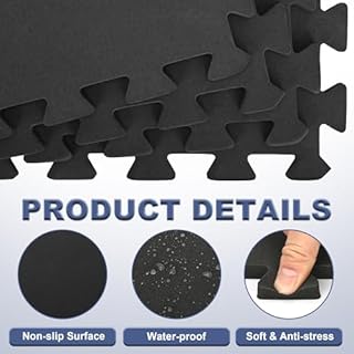 GOOFCXO 85 Inch Hot Tub Mat & Pad for Inflatable Tubs, 1/2" Extra Thick Hot Tub Pad Foundation Non-Slip EVA Foam Padding for Outdoor Hot Tubs Pool Spa Pad Game Camping Mat, Easy Clean