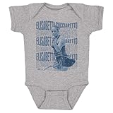 500 LEVEL Elisabetta Cocciaretto Psychedelic Name One-Piece Infant Bodysuit (Heather Gray, 12M)