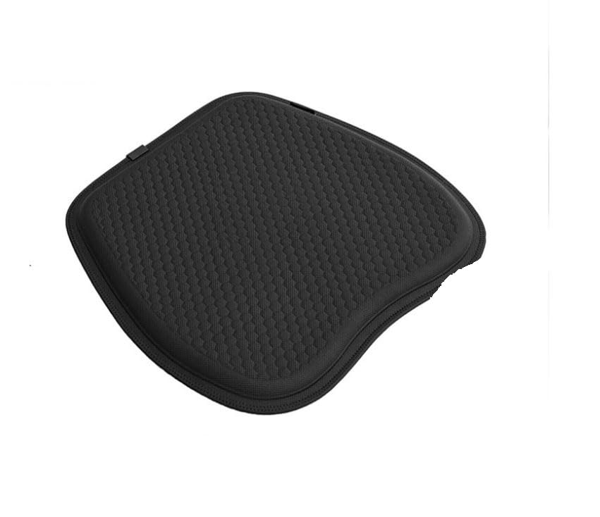 Glaceon Gel Seat Cushion for Long Sitting Extra Large, Gel Pad for Tailbone Pain Relief, Gel Pad for Car/Office Chair/Wheelchair/Long Trips (Black)