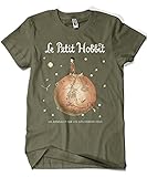 1922-Camiseta Le Petit Hobbit (Saqman) (L, Verde Militar)