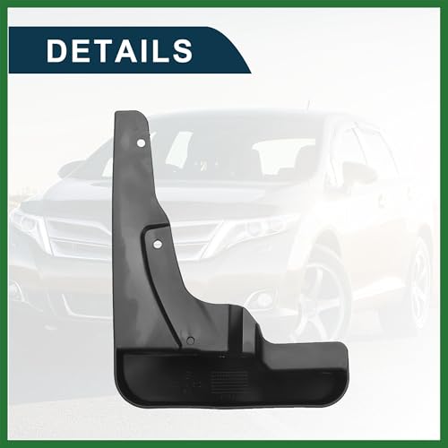Image of Motoforti Mud Flap Splash Guard for Toyota Venza 2009-2016 Durable | Front & Rear Side Mudflaps with Mount Accessor 1 Set Long-lasting