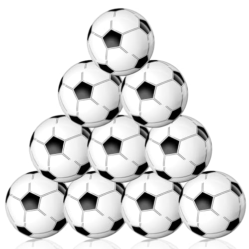 Pelotas de Playa, Glovios 10 Piezas Pelotas Piscina, Fútbol Inflable, Pelota Playa Inflable para Juguetes de Playa Verano Piscina y Fiesta