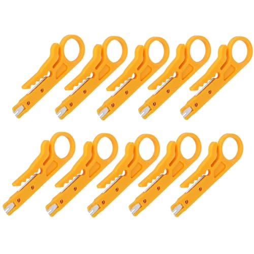 Pelacables, 10 Piezas Herramientas de Electricista Cortadores de Alambre Herramienta de Engarzado de Alambre para Cables de Diámetro de 5 a 6,2 Mm