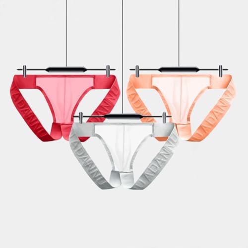 Men's Sexy Mesh Thongs Low Rise G String, Mens Seamless Open Bottom Underwear2