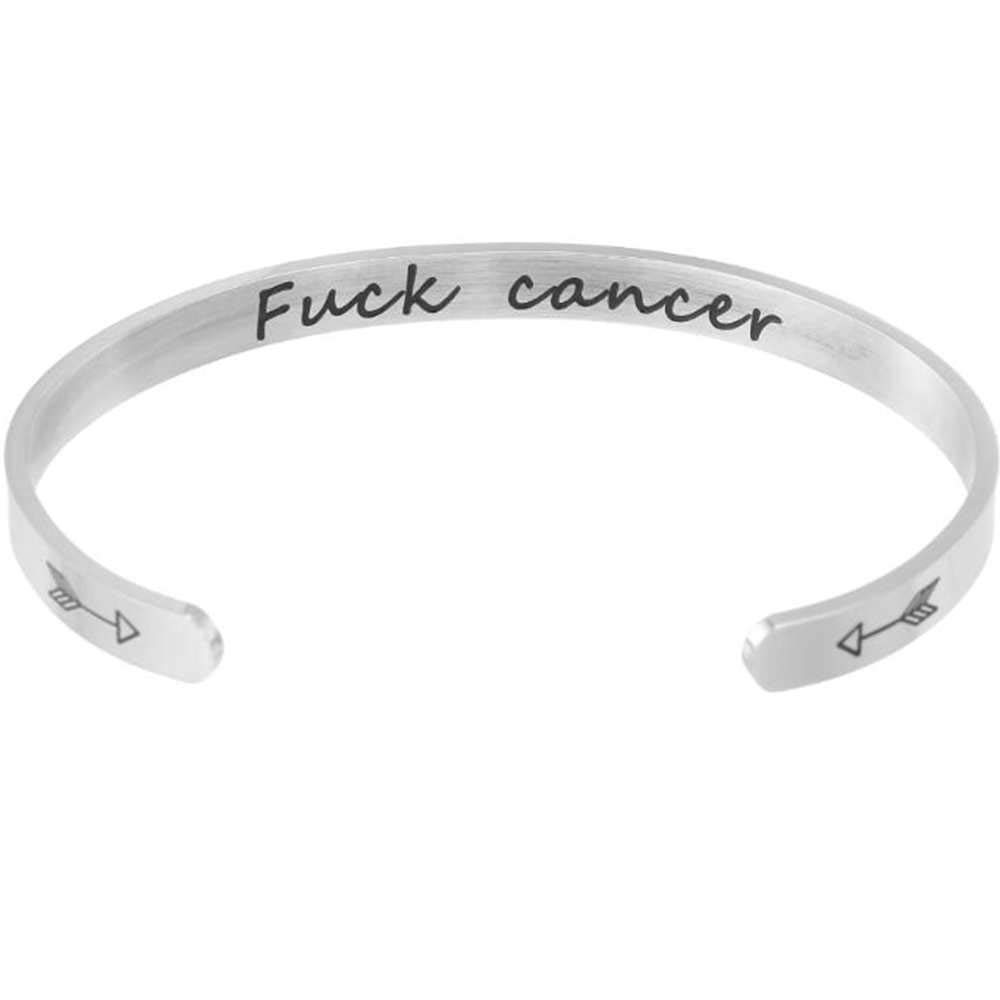 Jude Jewelers 6mm Width Stainless Steel Inspirational Encouragement Graduation School Open Cuff Bangle Bracelet