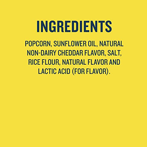 Image of SkinnyPop Popcorn, Dairy-Free White Cheddar, Whole Grain Snack, Bag 4.4 Ounce (Pack of 12)