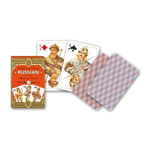 Piatnik 1134.0 1134" Russian Golden de Luxe-Single Deck, 3 Jahre to 99 Jahre