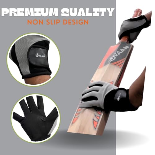 Image of Cricket Gloves /Cricket Batting Gloves /Cotton Cricket Gloves /Cricket Batting Gloves for Men /Flexible & Lightweight Right & Left Hand Breathable Anti-Slip Grip Protection Size M