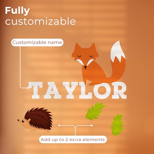 Vinilo Decorativo Animales Bosque Personalizable 55.88x33.02 cm miniatura 2