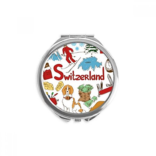 Miroir de maquillage de poche suisse parfait pour vos voyages et retouches en terrasse