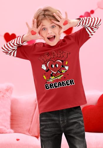 Image of BesserBay Valentines Day Unisex Kids Long Sleeve Top 2-14 Years