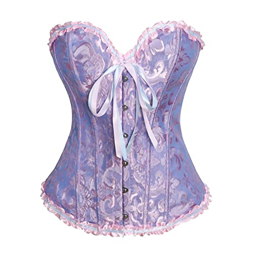 Generico Bustino Corsetto Elegante Corpetto Donna Gothic Floreale