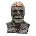 JUAKVY Halloween Mask,3D Skull Mask with Removable jaw,Scary Full Head Skeleton Headgea with Movable Mouth Realistic Latex Skeleton Props Halloween Cosplay Party Costume.