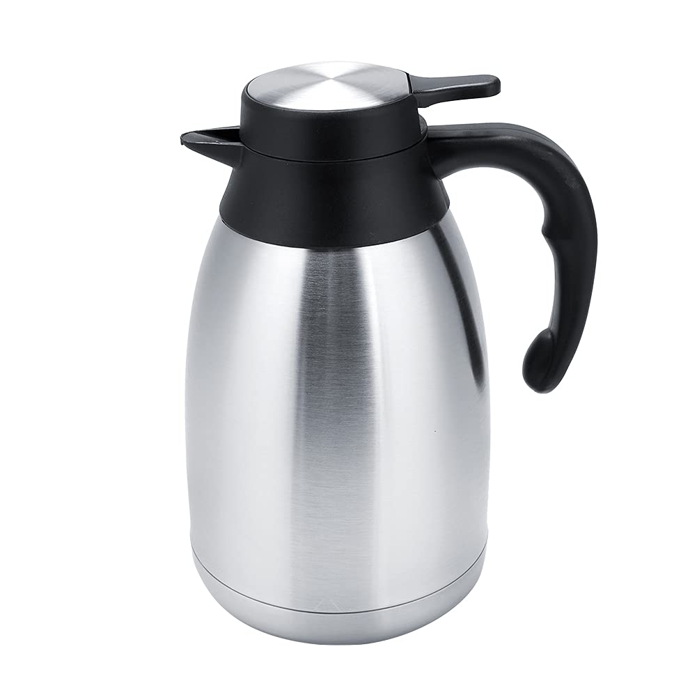 Jarra de café al vacío con Aislamiento térmico de Acero Inoxidable, Termo de Acero Inoxidable para café, té, Agua(1,5 litros)