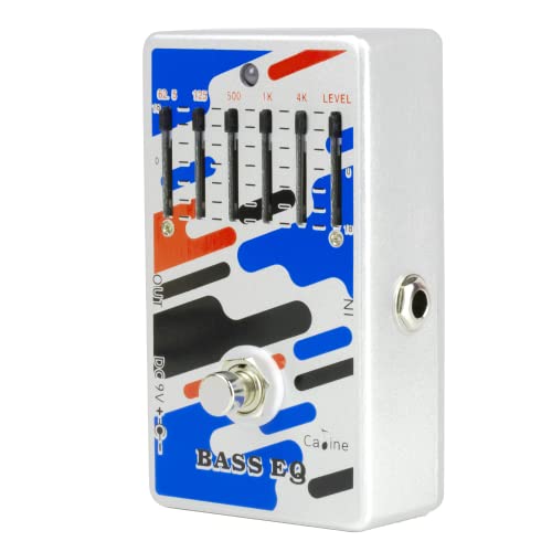 Caline Bass EQ Pedal 5 Band Graphic Equalizer Effect Pedal True Bypass CP-73 (62.5Hz 125Hz 500Hz...