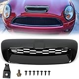 GSRECY Gloss Black Front Bonnet Hood Scoop Intake Air Vent Compatible with 2007-2014 Mini Cooper S R55 R56 R57 R58 R59