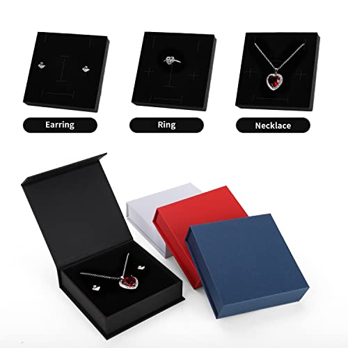 Bssay 20 Pack Jewelry Gift Boxes Necklace Earring Ring Box Gift Box With Cotton Filled And Lids,Jewelry Box Gift Boxes 3.9X3.9X1.1Inch (Black) #TOP1