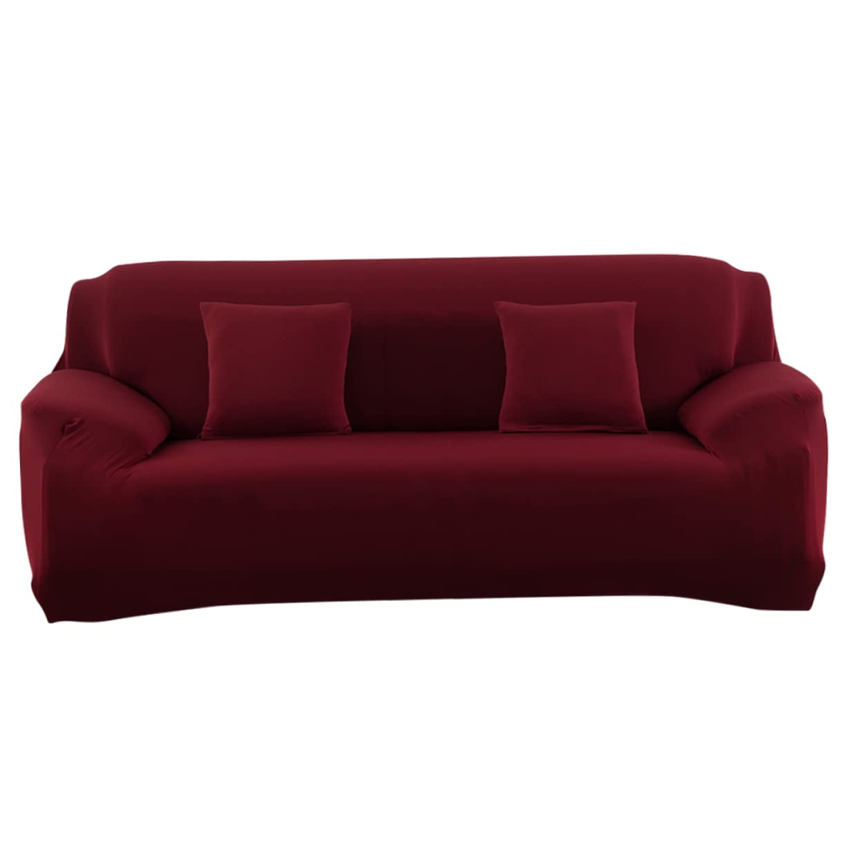 Housse de siège anti-plis lavable rouge profond avec protection extensible efficace