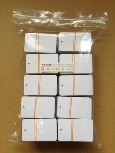 Amazon | 白無地タグ（値札）（37×60mm・糸無） /1000枚 | POP