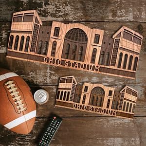 The Ohio State University Buckeyes, Ohio Stadium Wall Art, NCAA Football Decor Memorabilia for Man Cave, Home Bar, Game Room, Dorm, Office, Apartment, Officially Licensed, Large Size - Image 2