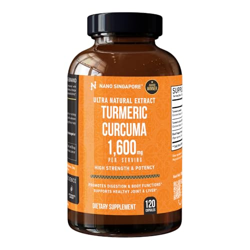 Turmeric Curcuma 1600mg - Regenerative Botanical Complex enhanced with Black Pepper Promotes Immunity & Digestion - 120 CT