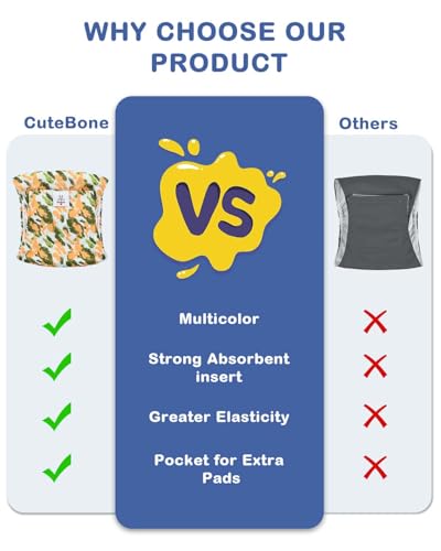 Image of CuteBone Dog Diapers Male 4 Pack Puppy Wraps Reusable Doggie Belly Bands for Male Dogs Small Medium Large