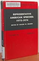 Representative American Speeches, 1973-1974 0824205243 Book Cover