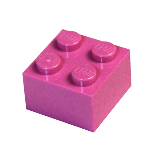 20 LEGO Mattoncino 2x2 Rosa Scuro