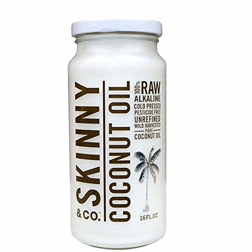 SKINNY & CO. Coconut Oil -100% Raw & Pure Virgin Coconut Oil (16 Ounce)