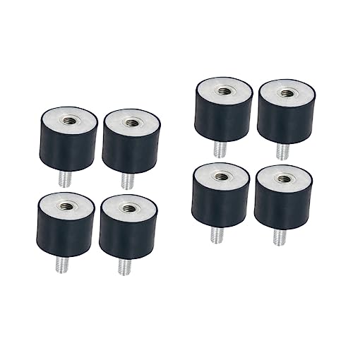 HEALLILY 2sets Damping Pads for Refrigerator Air Compressor Vibration Absorber Mounts Round Rubber Grommets Anti-Vibration Mounting Base 4pcs*2