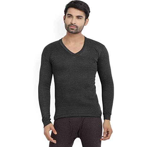 AIVIRA 2 Mens Winter Thermal TOP Warm V Neck Neck Inner Black Navy (Size - M) Style 5 2