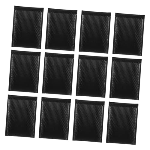 FUNNETOYU 50 Piezas Unidades Sobres Negros Acolchados Auto Sellado Impermeables Resistentes para Envíos Ropa Accesorios Embalaje Seguro