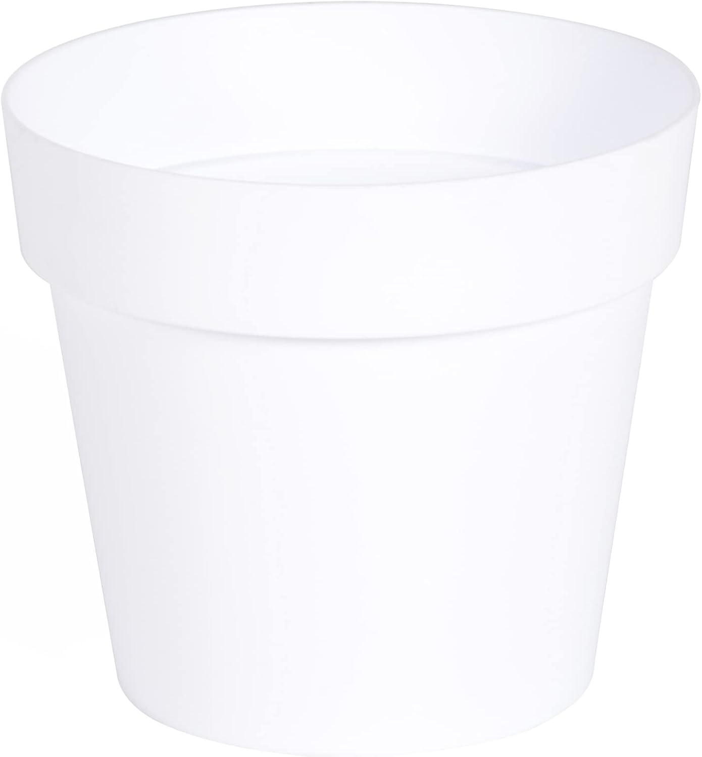 EDA Round Tuscan Flower Pot Diameter 15 cm Volume 1.6 L Diameter 15.3 x Height 13.7 cm Taupe