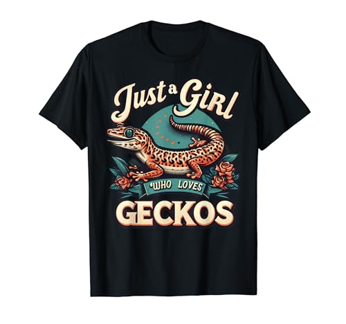 Leopard Gecko TShirts Crested Lizard Reptiles Lovers Gifts Maglietta