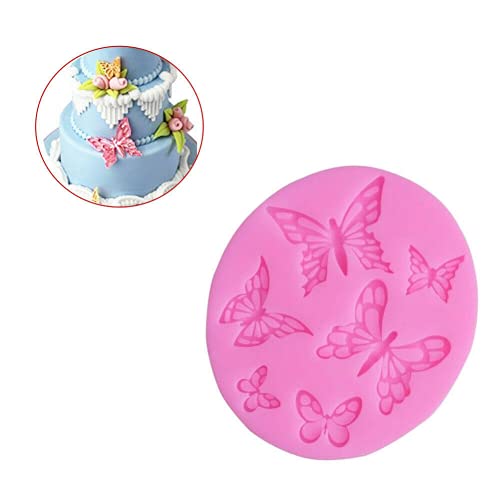 Molde de silicona para fondant mariposa DIY miniatura 7