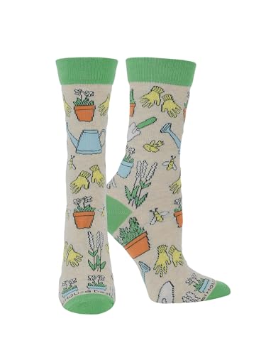Image of WHD Garden Tool Crew Socks for Women & Men | Fun Veggie Gardening Socks, Nature Lover Gift