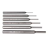 Mayhew Tools 89035 SAE Pin Punch Set Carded, 6-Piece, Shot-Blast Finish