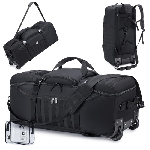 KSIBNW 4-in-1 Tactical Rolling Duffel