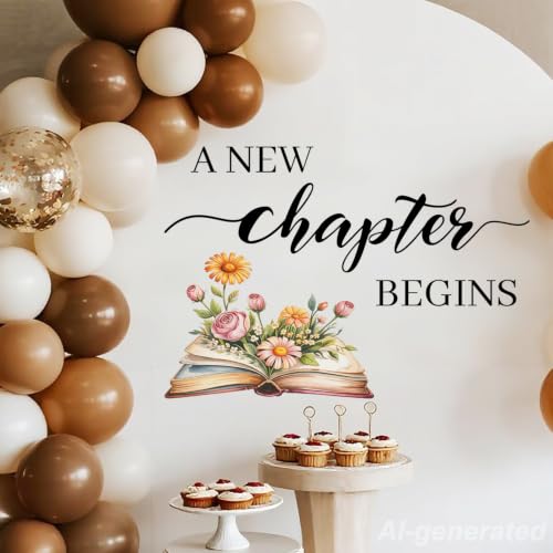 Vinilo decorativo A New Chapter Begins para baby shower miniatura 1