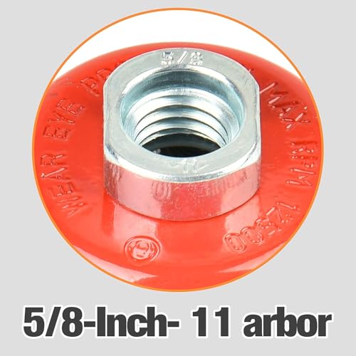 Image of 20 Pack Wire Wheel Cup Brush, 3 Inch Twisted Knotted Wheel Brush with 5 /8 inch-11 Threaded Arbor for Angle Grinder, Max RPM 12,500, 0.020in Carbon Steel for Rust Removal, Abrasives