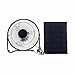 Ventilador Solar, Kit de Ventilador de Panel Solar 5W 4 Pulgadas Energy Chicken Coop Ventilador para gallineros pequeños, invernaderos, cobertizos, Casas de Mascotas, Escape de Ventana