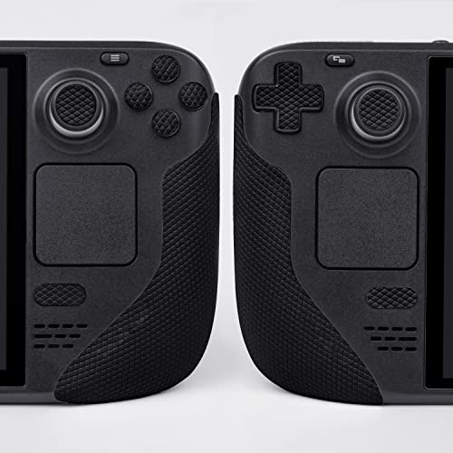 Image of TALONGAMES Controller Grips Compatible with Steam Deck OLED /Steam Deck Controllers, Anti-Slip, Sweat-Absorbent, Textured Skin kit, for Handle Grips, Buttons, Triggers, D-pad (Classic - Black)