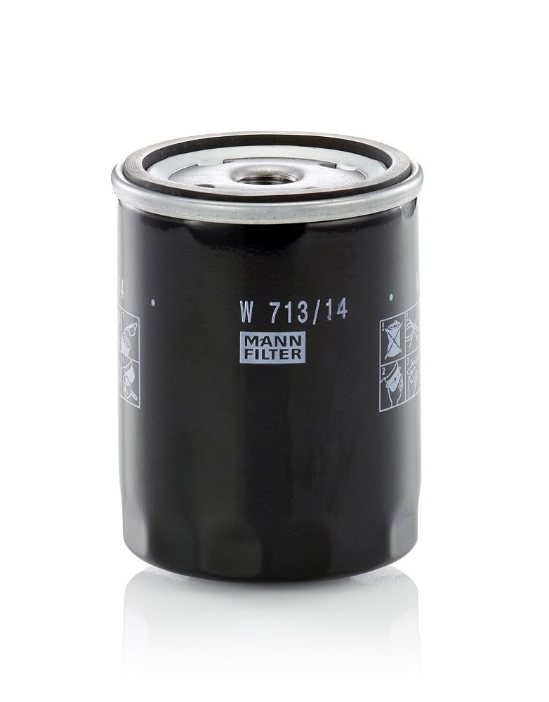 MANN-FILTER Filtro Dell'Olio W 713/14 - Per Auto E Veicoli Commerciali - Alta Qualità OEM
