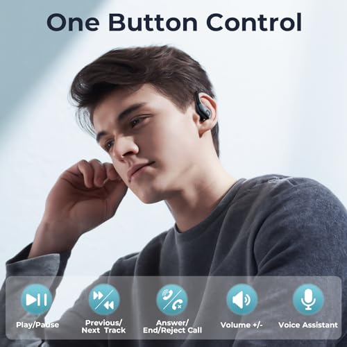 Occiam T19 Bluetooth Headphones Wireless Earbuds 90Hrs Playback Sport In-Ear Ear Buds thumb #5