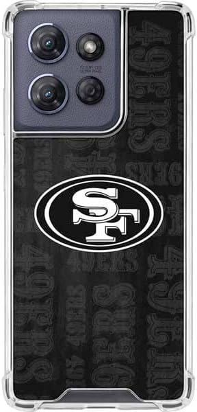 Skinit Clear Phone Case Compatible with Moto G Stylus 5G (2025) - Officially Licensed NFL San Francisco 49ers Double Vision Design
